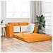 Divano Letto 2-in-1 Giallo Scuro 148x71x83 cm Tessuto - Foto miniatura 2