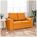 Divano Letto 2-in-1 Giallo Scuro 148x71x83 cm Tessuto - Foto miniatura 3