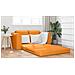Divano Letto 2-in-1 Giallo Scuro 148x71x83 cm Tessuto - Foto miniatura 4