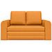 Divano Letto 2-in-1 Giallo Scuro 148x71x83 cm Tessuto - Foto miniatura 6