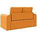 Divano Letto 2-in-1 Giallo Scuro 148x71x83 cm Tessuto - Foto miniatura 8