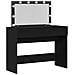 Tavolo da trucco con LED Rovere Nero 100x40x120 cm - Foto miniatura 1