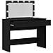 Tavolo da trucco con LED Rovere Nero 100x40x120 cm - Foto miniatura 4