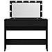 Tavolo da trucco con LED Rovere Nero 100x40x120 cm - Foto miniatura 6