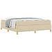 Letto a molle Crema e Beige e Bianco 180 x 200 cm Tessuto - Foto miniatura 3