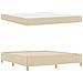Letto a molle Crema e Beige e Bianco 180 x 200 cm Tessuto - Foto miniatura 6