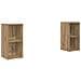 Set mobile TV 2 pz Rovere artigianale Legno ingegnerizzato - Foto miniatura 1