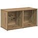 Set mobile TV 2 pz Rovere artigianale Legno ingegnerizzato - Foto miniatura 5