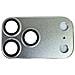 Protezione Obiettivo Fotocamera In Metallo Argento Compatibile Con Iphone 17 Pro - Vetro Temperato, Antigraffio - Foto miniatura 1