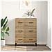 Credenza con cassetto Rovere artigianale 69,5 x 34 x 90 cm - Foto miniatura 4