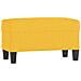 Panca Giallo Chiaro 70x35x41 cm in Tessuto - Foto miniatura 1