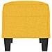 Panca Giallo Chiaro 70x35x41 cm in Tessuto - Foto miniatura 4