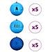 Set di Palle di Natale 15 pcs Blu Plastica - Foto miniatura 3