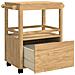 Carrello da Cucina FLORO Marrone cerato 72,5 x 45 x 80 cm - Foto miniatura 5