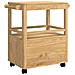 Carrello da Cucina FLORO Marrone cerato 72,5 x 45 x 80 cm - Foto miniatura 8