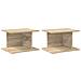 Comodino 2 pcs Rovere Sonoma 40 x 30 x 25 cm Legno multistrato - Foto miniatura 1