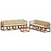 Set di divani da esterno con cuscino 9 pcs Naturale e Beige - Foto miniatura 1