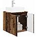 Mobile Lavabo da Parete Legno antico 49,5 x 41 x 62,5 cm - Foto miniatura 2