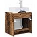 Mobile Lavabo da Parete Legno antico 49,5 x 41 x 62,5 cm - Foto miniatura 4