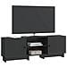 Mobile TV Nero 150 x 31 x 50 cm Legno ingegnerizzato - Foto miniatura 2