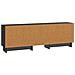 Mobile TV Nero 150 x 31 x 50 cm Legno ingegnerizzato - Foto miniatura 6