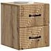 Mobiletto da notte a muro con cassetto 2 pcs Rovere Artigianale - Foto miniatura 2