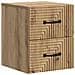 Mobiletto da notte a muro con cassetto 2 pcs Rovere Artigianale - Foto miniatura 3