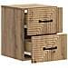 Mobiletto da notte a muro con cassetto 2 pcs Rovere Artigianale - Foto miniatura 4