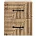 Mobiletto da notte a muro con cassetto 2 pcs Rovere Artigianale - Foto miniatura 5