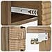 Mobiletto da notte a muro con cassetto 2 pcs Rovere Artigianale - Foto miniatura 8