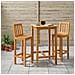 Set Bar da Esterno 3 pcs Non trattato Legno di teak solido - Foto miniatura 2
