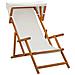 Lettino 2 pcs 3 Posizione Legno di Eucalipto Massello Crema - Foto miniatura 10