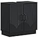 Armadio per Lavabo da Bagno HOORN Nero 59,5 x 31,5 x 56 cm - Foto miniatura 1