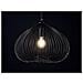 Lampadario Moderno Di Design In Metallo Nero Tordino - Foto miniatura 3