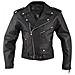 Giacca Pelle Custom Vintage Retrò Moto Chiodo Classico American Pro Nero Xl - Foto miniatura 3