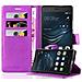 Custodia Compatibile Con Huawei P9 Lite In Violetta Ametista - Coperchio Protettiva Con Chiusura Magnetica, Funzione Stand E Tasca Per Le Carte - Foto miniatura 1