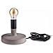 V-tac Vt-7171 Lampada Da Tavolo Corpo Grigio Chiaro In Calcestruzzo Rotondo Con Portalampada Per Lampadine E27 - Sku 3852 - Foto miniatura 1