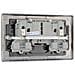 Bg Elettrico Doppio Switched Presa Di Alimentazione Black Nickel 13 Amp - Foto miniatura 3