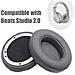 Cuscinetti Auricolari Per Beats Studio 2.0 Black Titanium - Foto miniatura 5