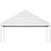 Gazebo Con Tetto Bianco 17,84x5,88x3,75 M In Polietilene - Foto miniatura 3