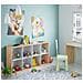 Libreria Sacramento, Mobile Portalibri Reversibile Con 8 Scomparti, Mobile Porta Tv Multiposizione, 72x33h137 Cm, Rovere Effetto Nodi E Bianco - Foto miniatura 3