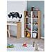 Libreria Sacramento, Mobile Portalibri Reversibile Con 8 Scomparti, Mobile Porta Tv Multiposizione, 72x33h137 Cm, Rovere Effetto Nodi E Bianco - Foto miniatura 4