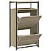 Scarpiera Rovere Sonoma 60x34x112 Cm In Legno Multistrato - Foto miniatura 2
