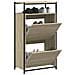 Scarpiera Rovere Sonoma 60x34x112 Cm In Legno Multistrato - Foto miniatura 1
