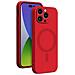 Cover In Silicone Compatibile Con Magsafe Per Iphone 14 Pro, Rosso - Foto miniatura 1