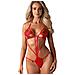 Top Bikini Triangolo Rosso Con Legatura - S /m - Foto miniatura 3