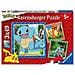 Set Di 3 Puzzle Ravensburger 05586 Bulbasaur, Charmander & Squirtle 147 Pezzi - Foto miniatura 1