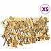 Traliccio Acero Artificiale Espandibile Arancione 5pz 180x30 cm - Foto miniatura 1