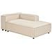 Chaise Longue Versione Sinistra Ardal Tessuto Beige - Foto miniatura 3