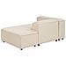 Chaise Longue Versione Sinistra Ardal Tessuto Beige - Foto miniatura 5